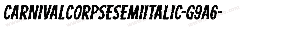 CarnivalCorpseSemiItalic-g9A6字体转换