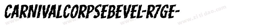 CarnivalCorpseBevel-R7ge字体转换