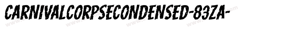CarnivalCorpseCondensed-83zA字体转换