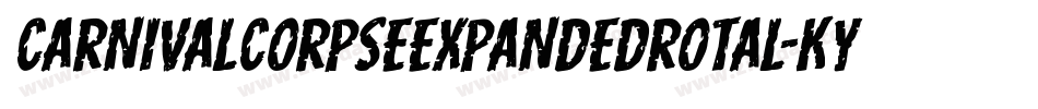 CarnivalCorpseExpandedRotal-KYye字体转换