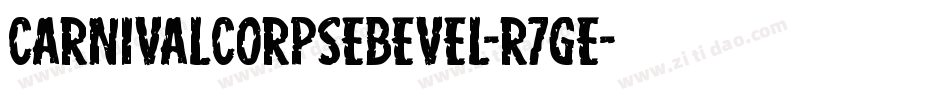 CarnivalCorpseBevel-R7ge字体转换