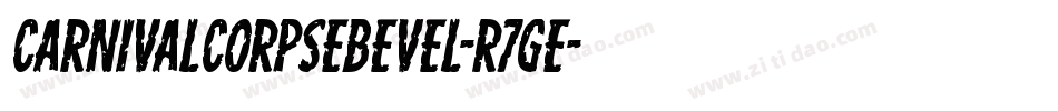CarnivalCorpseBevel-R7ge字体转换