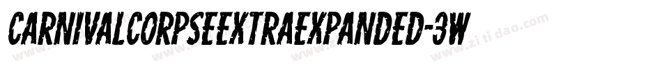 CarnivalCorpseExtraExpanded-3Wez字体转换