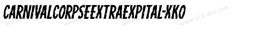 CarnivalCorpseExtraExpital-xKOR字体转换