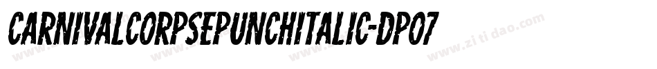 CarnivalCorpsePunchItalic-dpo7字体转换