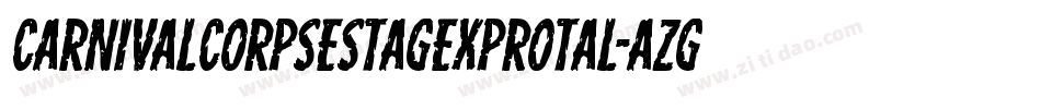CarnivalCorpseStagExpRotal-aZg9字体转换