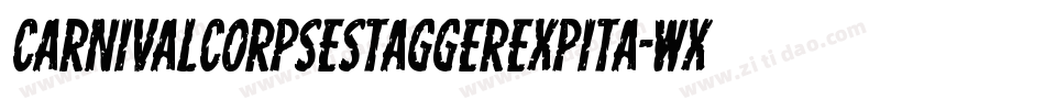 CarnivalCorpseStaggerExpita-WXZv字体转换