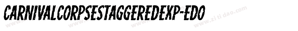 CarnivalCorpseStaggeredExp-eDoB字体转换
