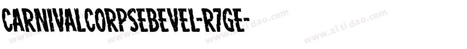 CarnivalCorpseBevel-R7ge字体转换