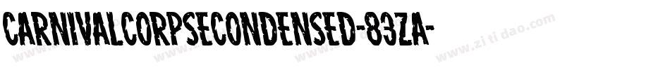 CarnivalCorpseCondensed-83zA字体转换