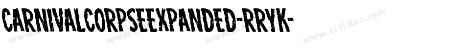 CarnivalCorpseExpanded-rRYK字体转换