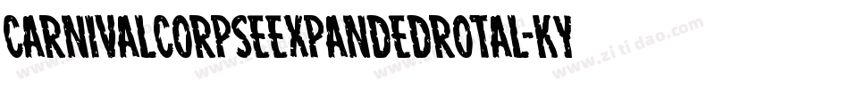 CarnivalCorpseExpandedRotal-KYye字体转换