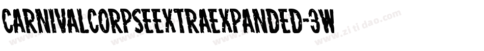 CarnivalCorpseExtraExpanded-3Wez字体转换