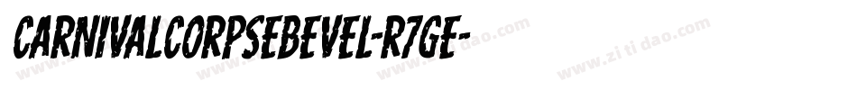 CarnivalCorpseBevel-R7ge字体转换
