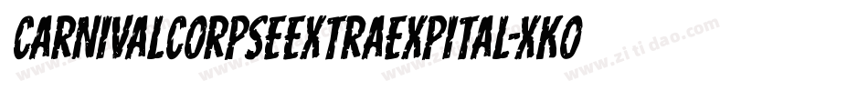 CarnivalCorpseExtraExpital-xKOR字体转换