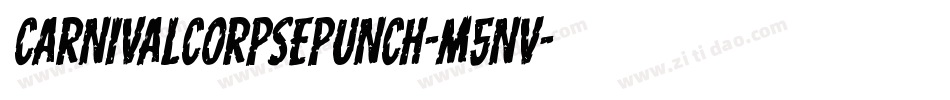 CarnivalCorpsePunch-m5nv字体转换