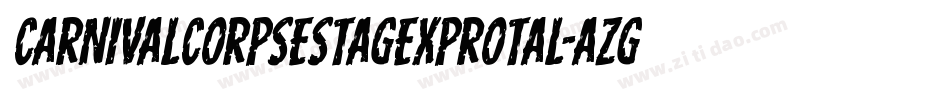 CarnivalCorpseStagExpRotal-aZg9字体转换