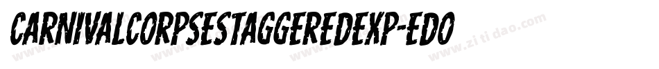 CarnivalCorpseStaggeredExp-eDoB字体转换