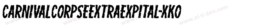 CarnivalCorpseExtraExpital-xKOR字体转换