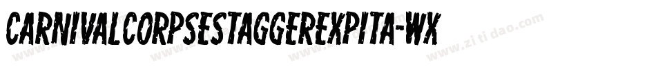 CarnivalCorpseStaggerExpita-WXZv字体转换