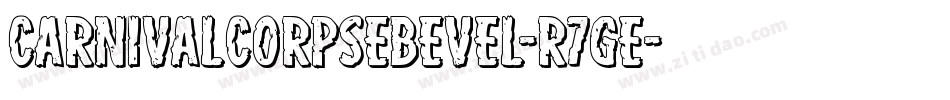 CarnivalCorpseBevel-R7ge字体转换