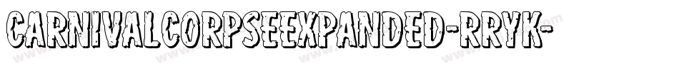 CarnivalCorpseExpanded-rRYK字体转换