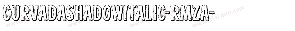 CurvadaShadowItalic-rmzA字体转换
