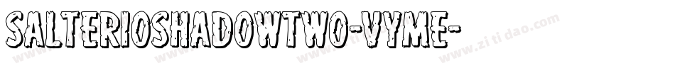 SalterioShadowTwo-vymE字体转换