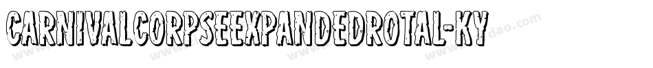 CarnivalCorpseExpandedRotal-KYye字体转换