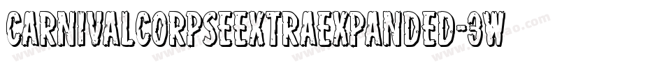CarnivalCorpseExtraExpanded-3Wez字体转换