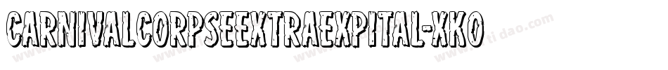 CarnivalCorpseExtraExpital-xKOR字体转换