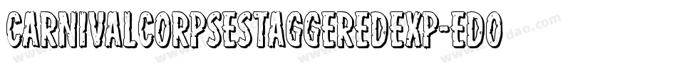 CarnivalCorpseStaggeredExp-eDoB字体转换
