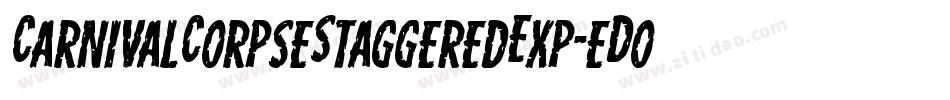 CarnivalCorpseStaggeredExp-eDoB字体转换