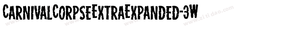 CarnivalCorpseExtraExpanded-3Wez字体转换
