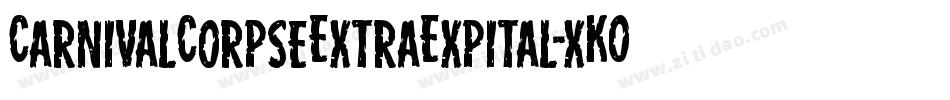 CarnivalCorpseExtraExpital-xKOR字体转换
