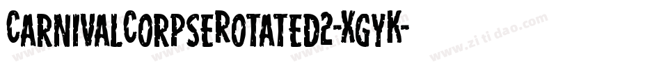 CarnivalCorpseRotated2-XgyK字体转换