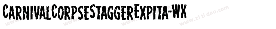 CarnivalCorpseStaggerExpita-WXZv字体转换