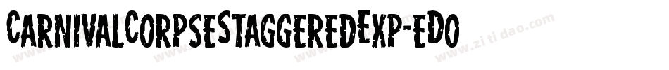 CarnivalCorpseStaggeredExp-eDoB字体转换