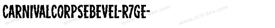 CarnivalCorpseBevel-R7ge字体转换