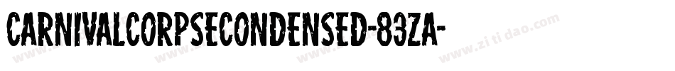 CarnivalCorpseCondensed-83zA字体转换