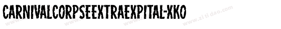 CarnivalCorpseExtraExpital-xKOR字体转换
