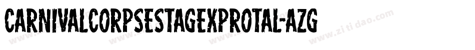 CarnivalCorpseStagExpRotal-aZg9字体转换