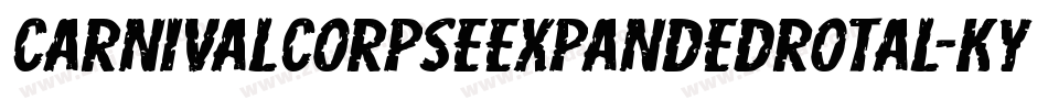 CarnivalCorpseExpandedRotal-KYye字体转换