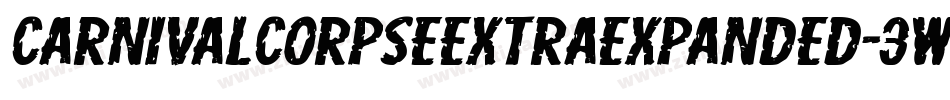 CarnivalCorpseExtraExpanded-3Wez字体转换