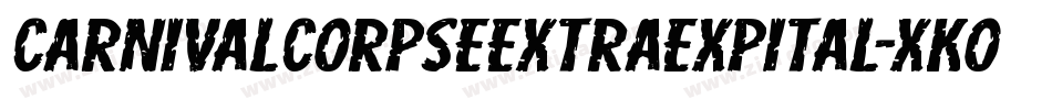 CarnivalCorpseExtraExpital-xKOR字体转换