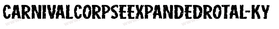 CarnivalCorpseExpandedRotal-KYye字体转换