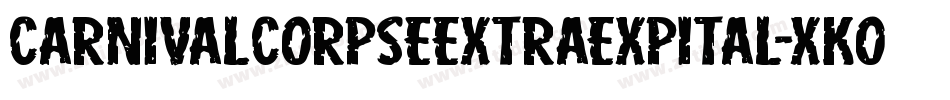 CarnivalCorpseExtraExpital-xKOR字体转换