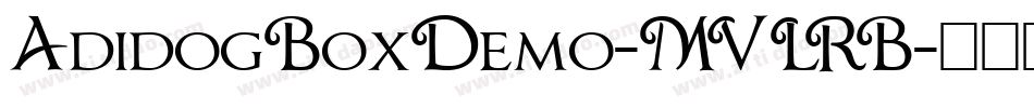 AdidogBoxDemo-MVLRB字体转换