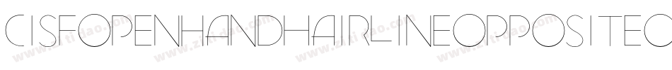CisfOpenhandHairlineOppositeoblique-YBXO字体转换