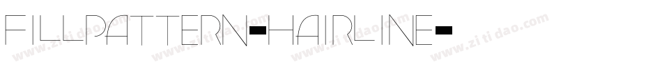 Fillpattern-Hairline字体转换